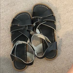 Black Salt Water sandals
